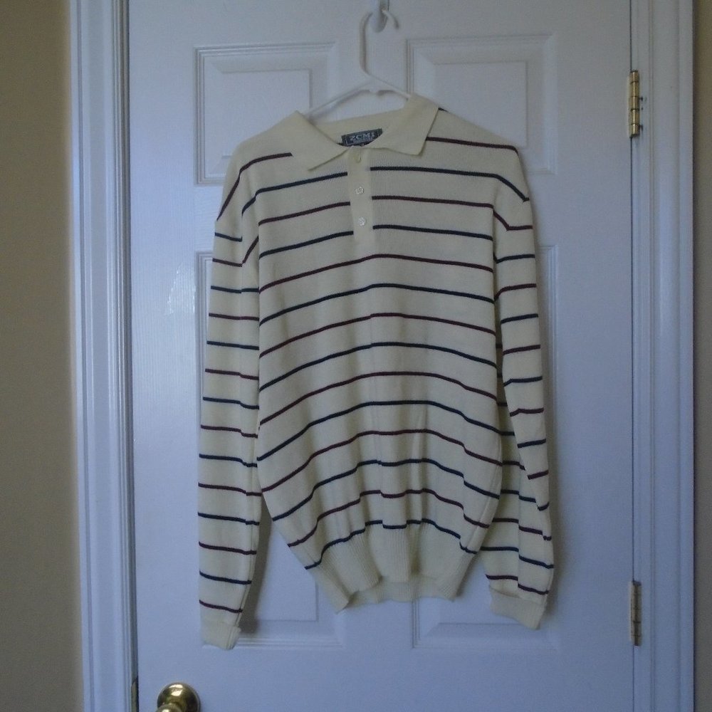 Vintage ZCMI Menswear Sweater size XL stripe New never worn vintage 80's…